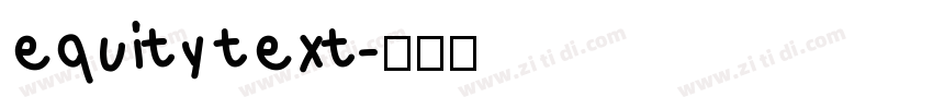 equity text字体转换